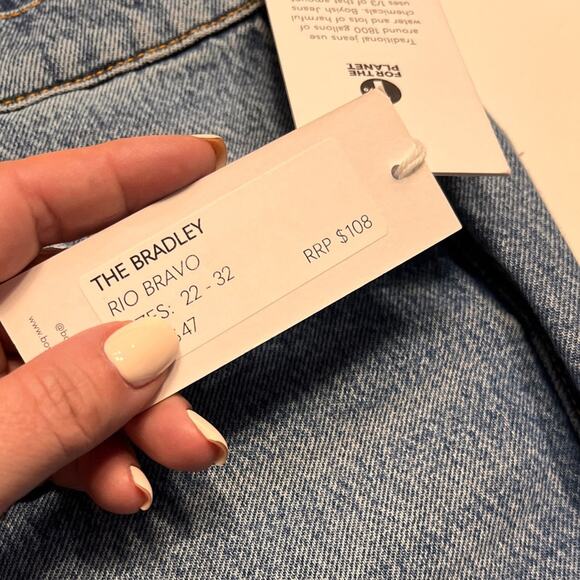 Boyish The Bradley Bermuda Jean Shorts in Rio Bravo NWT 26 - Picture 7 of 12